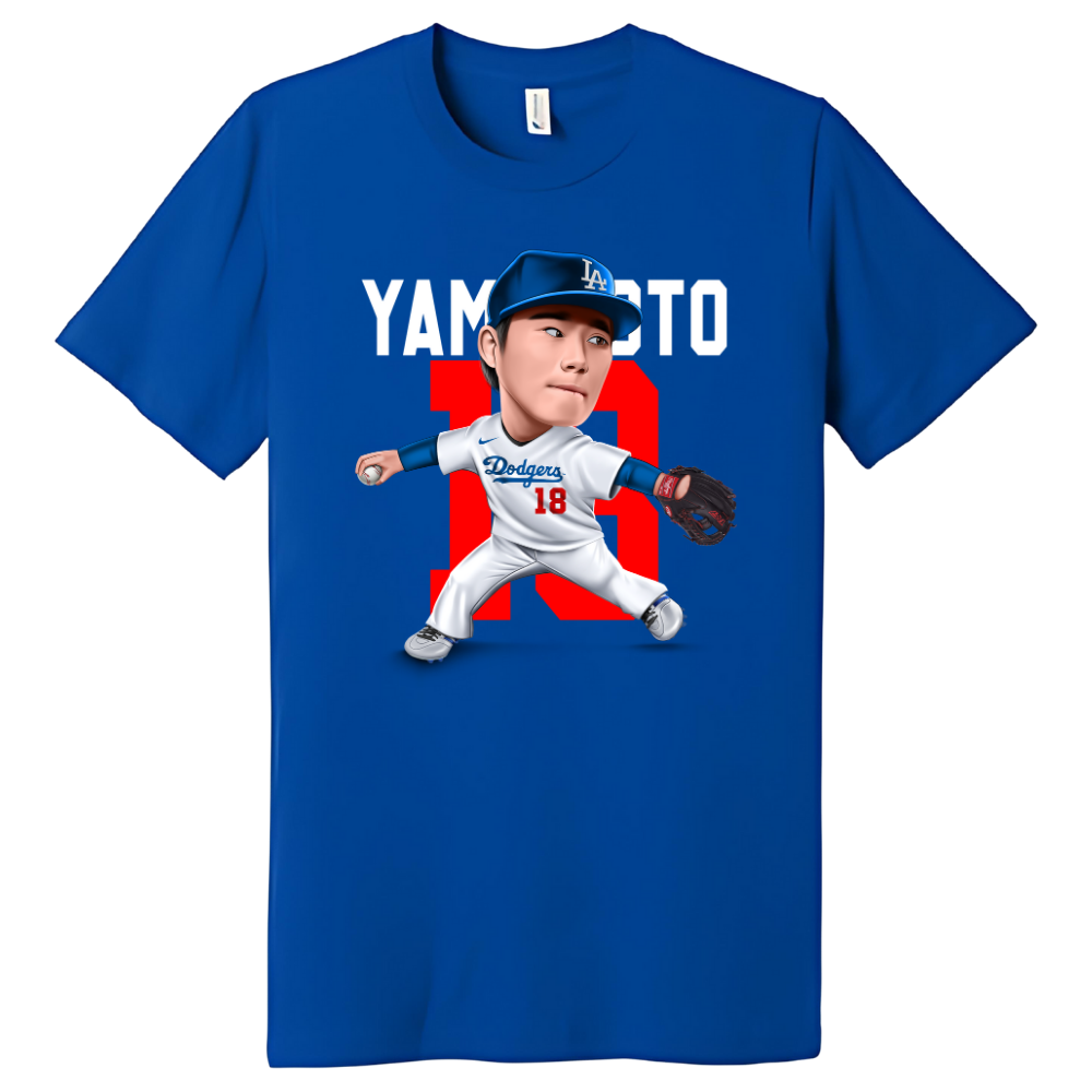 Los Angeles Dodgers Yamamoto T-Shirt - Show Your Support - Order Los Angeles Dodgers Yamamoto T-Shirt - Show Your Support - Order